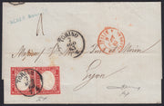 Lot 215 - Duchy of Parma, first issue c. 40 light blue used (5)
