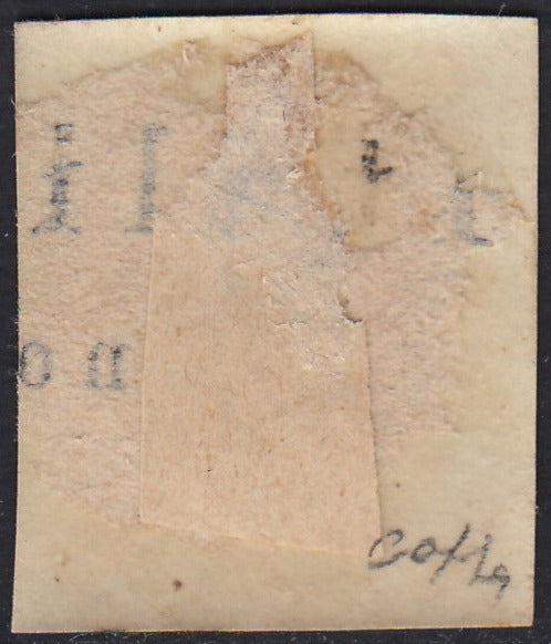 IV número c. 10 marrón chocolate oscuro I par de mesa usado (14Ce)