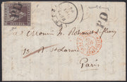1860 - 1/2 dark blue tornese called "Croce di Savoia" used in the IL PAESE newspaper of 1/1/1861 (16b)