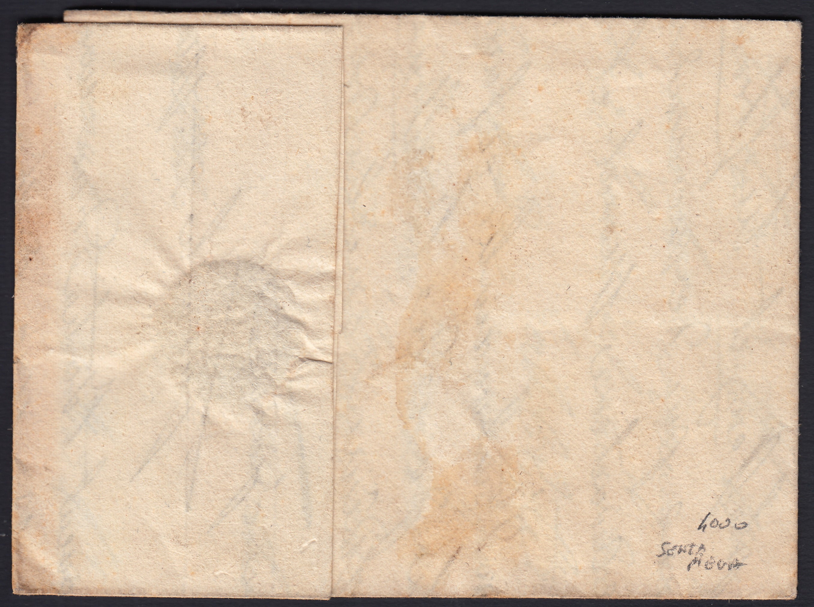 BA26_4 - 1820 - Cavallini, emissione definitiva c. 15 a secco (senza piega) su lettera diretta a Vignale nel 1823 (4)