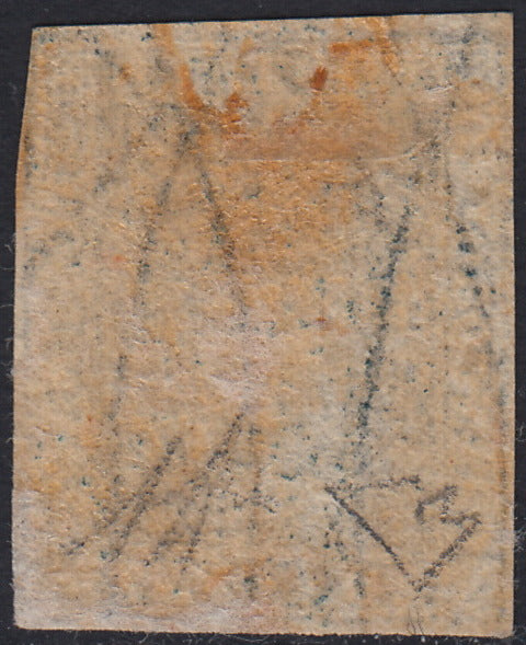 BA26_71 - 1860 - Scudo di Savoia sormontato da Corona Reale, 20 centesimi azzurro grigio nuovo con gomma originale, estremamente raro (20b)