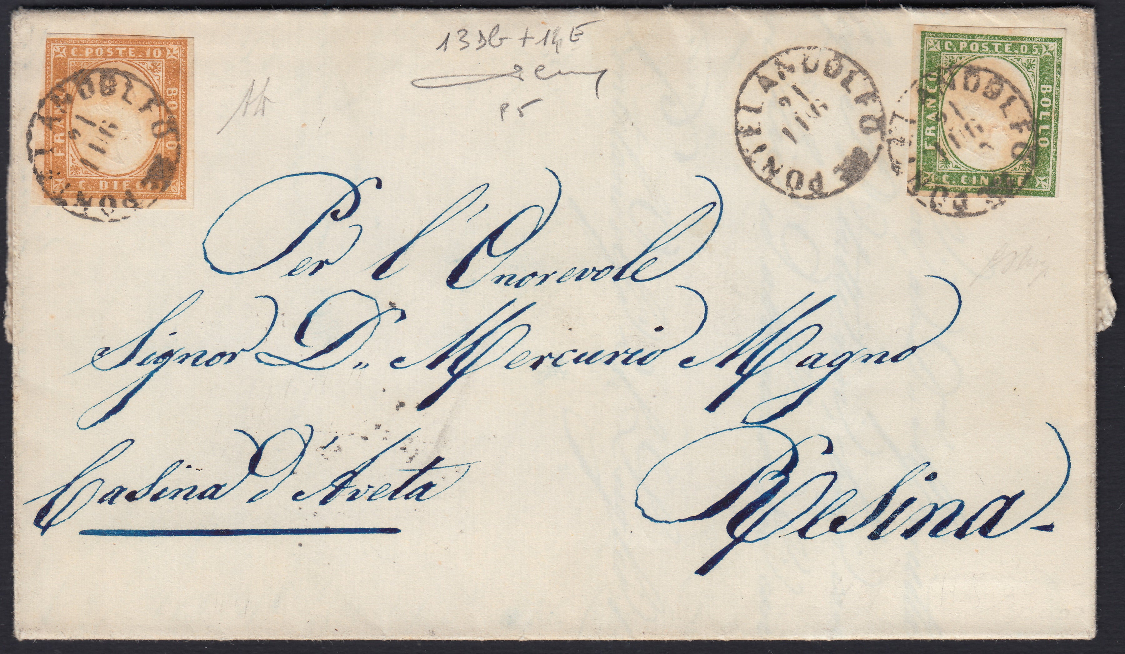 STORIA POSTALE - Antichi Stati Italiani - Regno di Sardegna