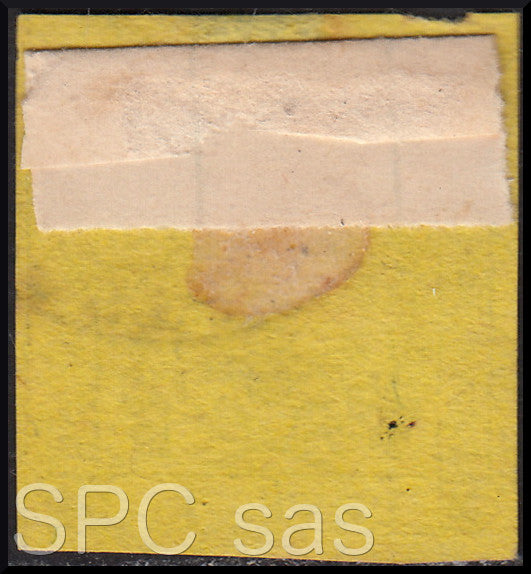 BO17_96 - 1852 - Aquila estense, emissione senza punto dopo la cifra, c. 15 giallo usato (3)