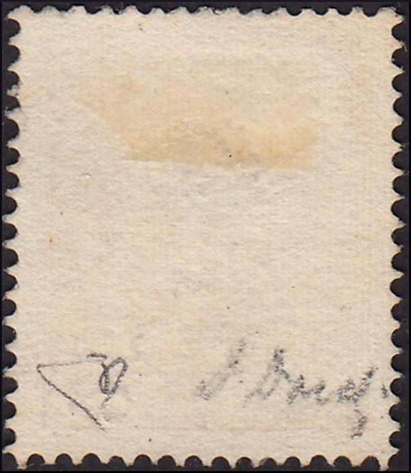 I issue, c. 5 ocher yellow with reversed counterprint, used (13)