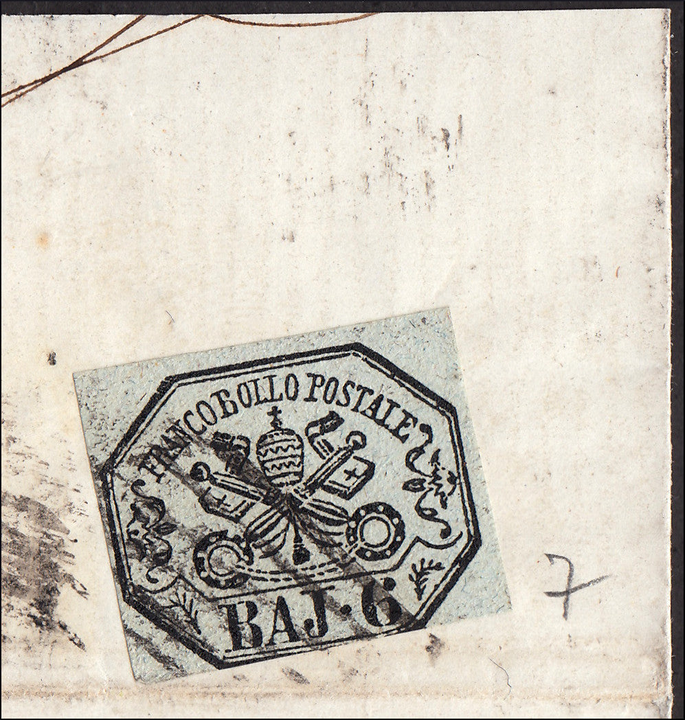 1859 - 1 brown olive grain II table paper of Naples new with original gum (4b) 