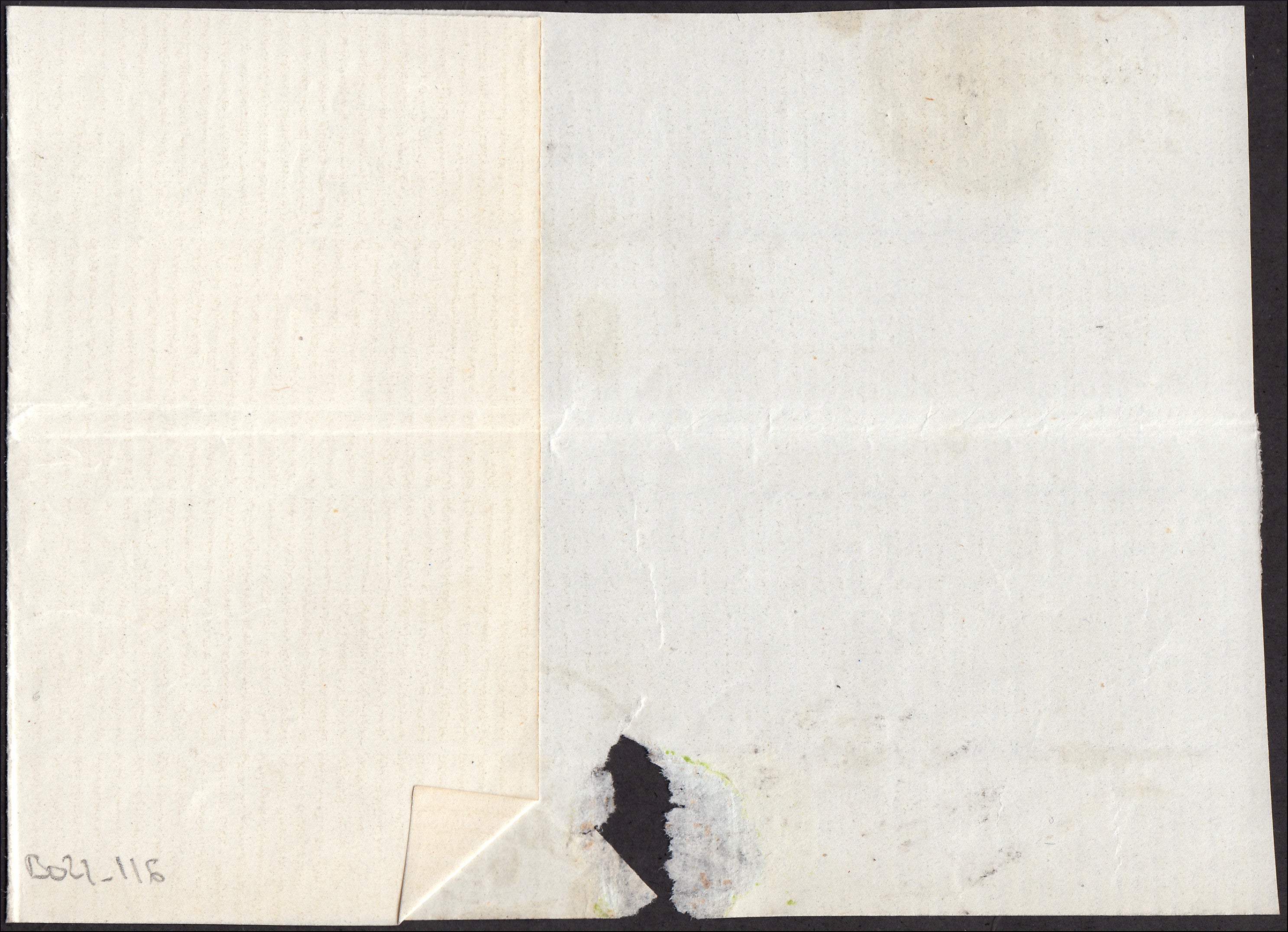 1859 - 1 brown olive grain II table paper of Naples new with original gum (4b) 