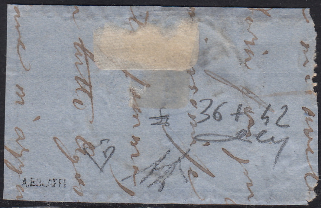 I issue, c. 5 ocher yellow with reversed counterprint, used (13)