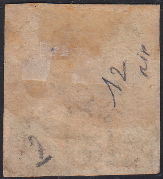 BO24_271 - 1858 - Stemma delle Due Sicilie, 29 grana rosa brunastro I tavola usato (12)