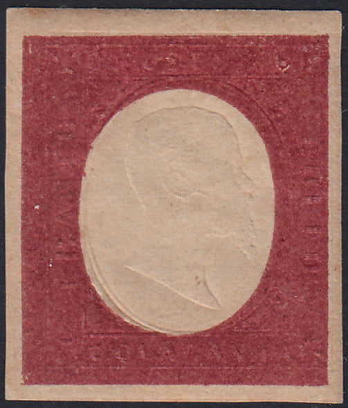 BO2510_11 - 1854 - Emissione Non Emessa, c. 40 rosso mattone scuro nuovo con gomma originale (12aa)