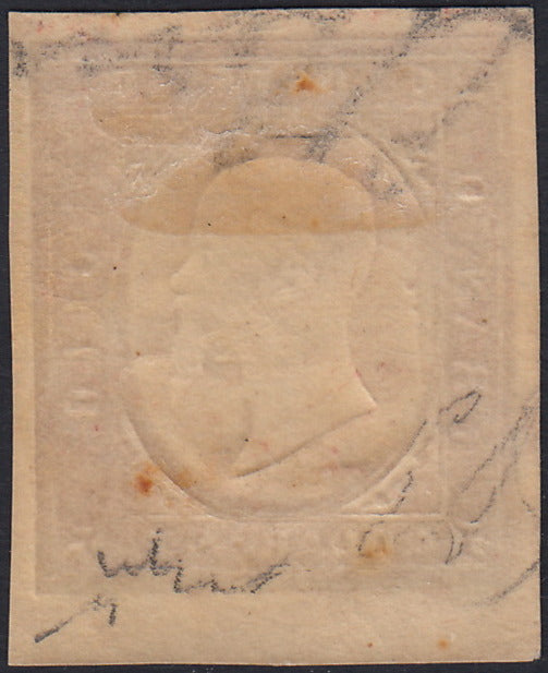 BO2510_9 - 1854 - Emissione Non Emessa, c. 40 rosso mattone nuovo con gomma originale (12)