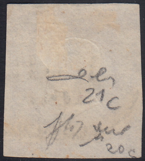 PN95 - 1861 - 50 grain gray block of four new copies with beautiful original rubber (24).