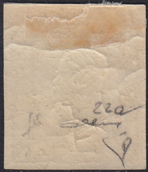 PN95 - 1861 - 50 grain gray block of four new copies with beautiful original rubber (24).