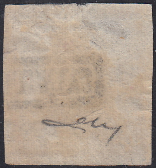 BO2511_65 - 1861 - 20 grana giallo usato con cartella ANNULLATO, tipica dei primi giorni di emissione (23)