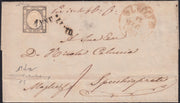 BO2512_14 - 1861 - Lettera spedita da Lecce per Maglie 13/7/61 affrancata con 1 gr. grigio isolato (19da)