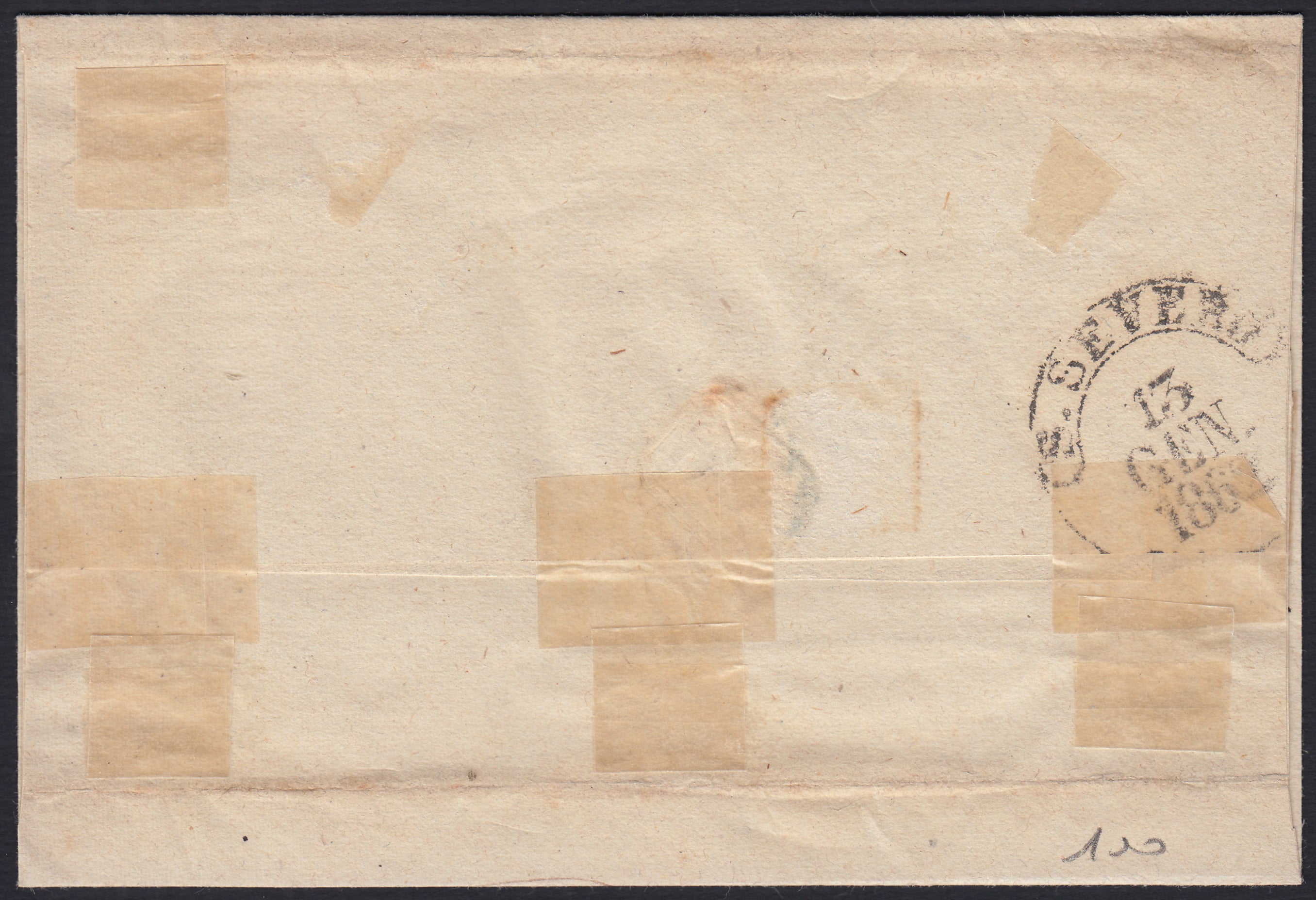 BO2512_42 - 1862 - Lettera spedita da Foggia per Castelnuovo 12/1/62 affrancata con gr. 2 azzurro chiaro (20)