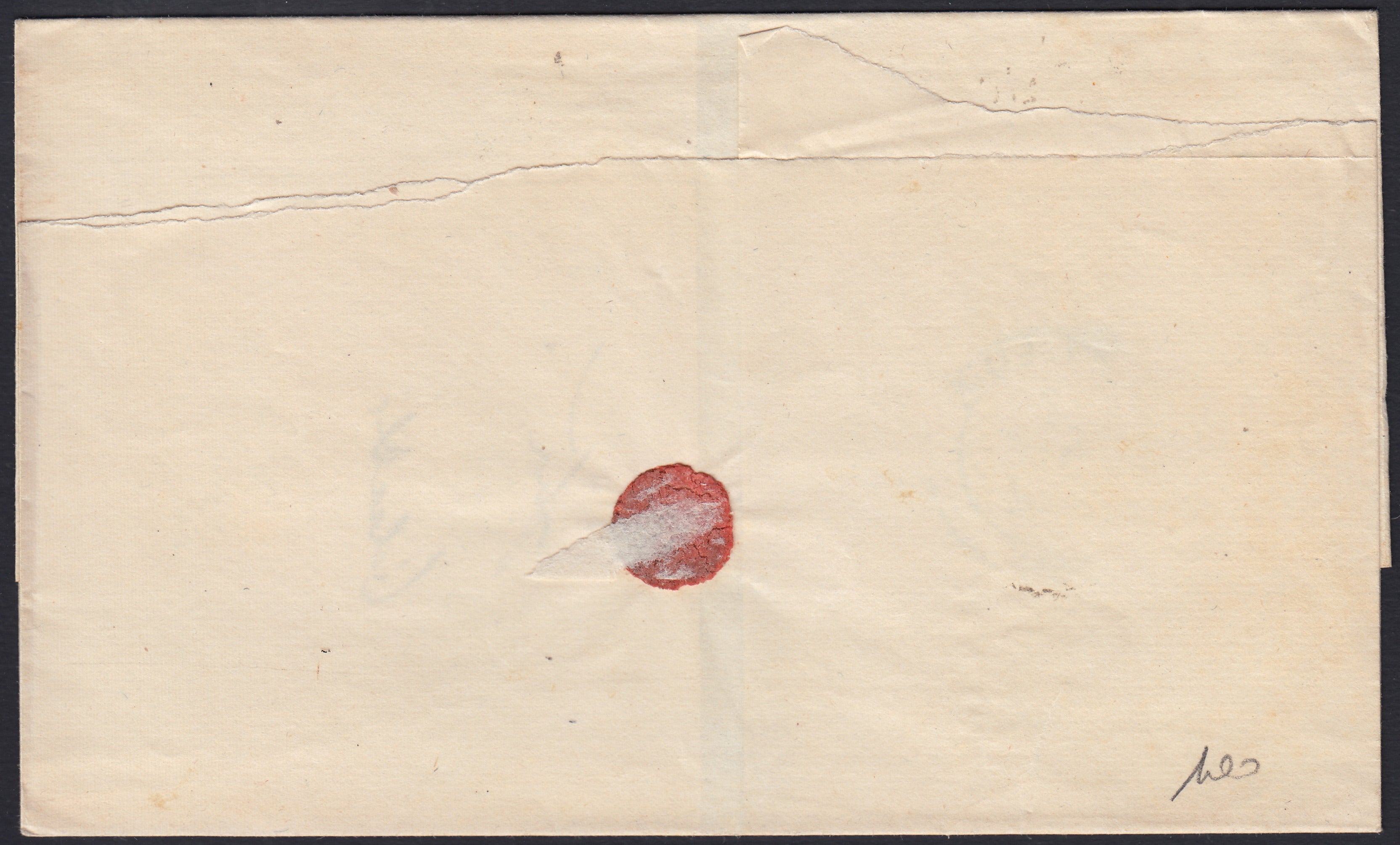 BO2512_44 - 1861 - Lettera spedita da Teramo per Aquila 6/11/61 affrancata con gr. 2 azzurro (20b)