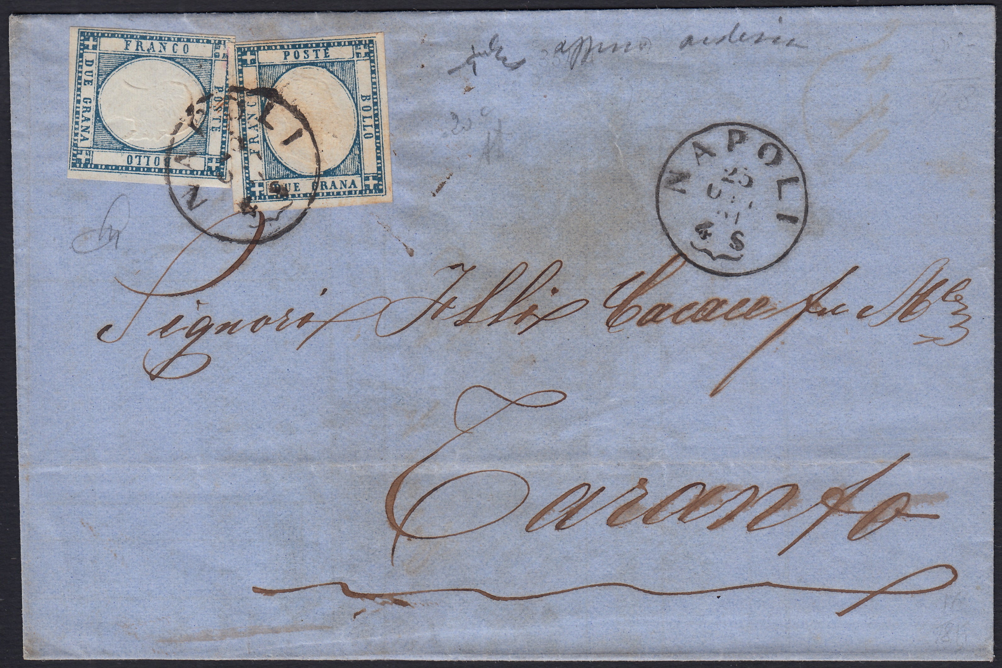 POSTAL HISTORY - Ancient Italian States - Neapolitan Provinces