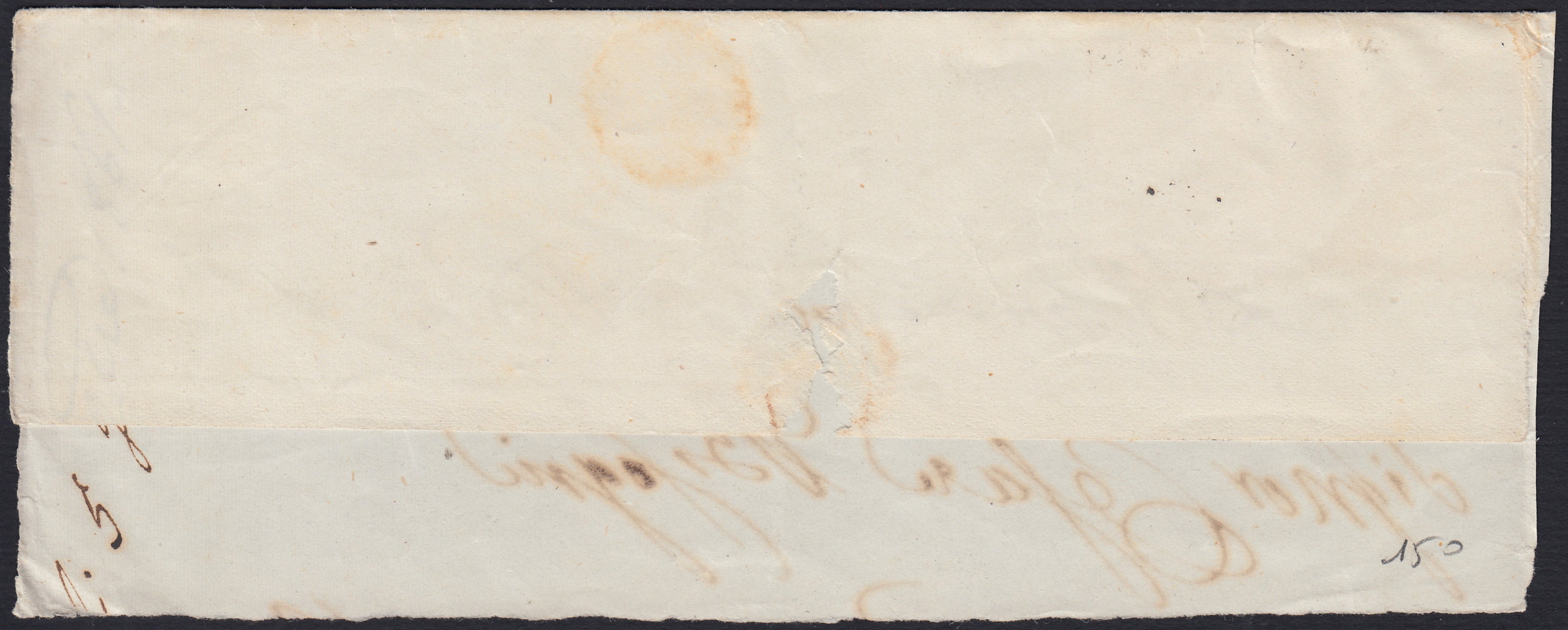 1861 - 1 black grain, copy with triple effigy, new with original rubber (19 AD). Cardillo certificate.
