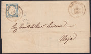 1861 - 1 black grain, copy with triple effigy, new with original rubber (19 AD). Cardillo certificate.