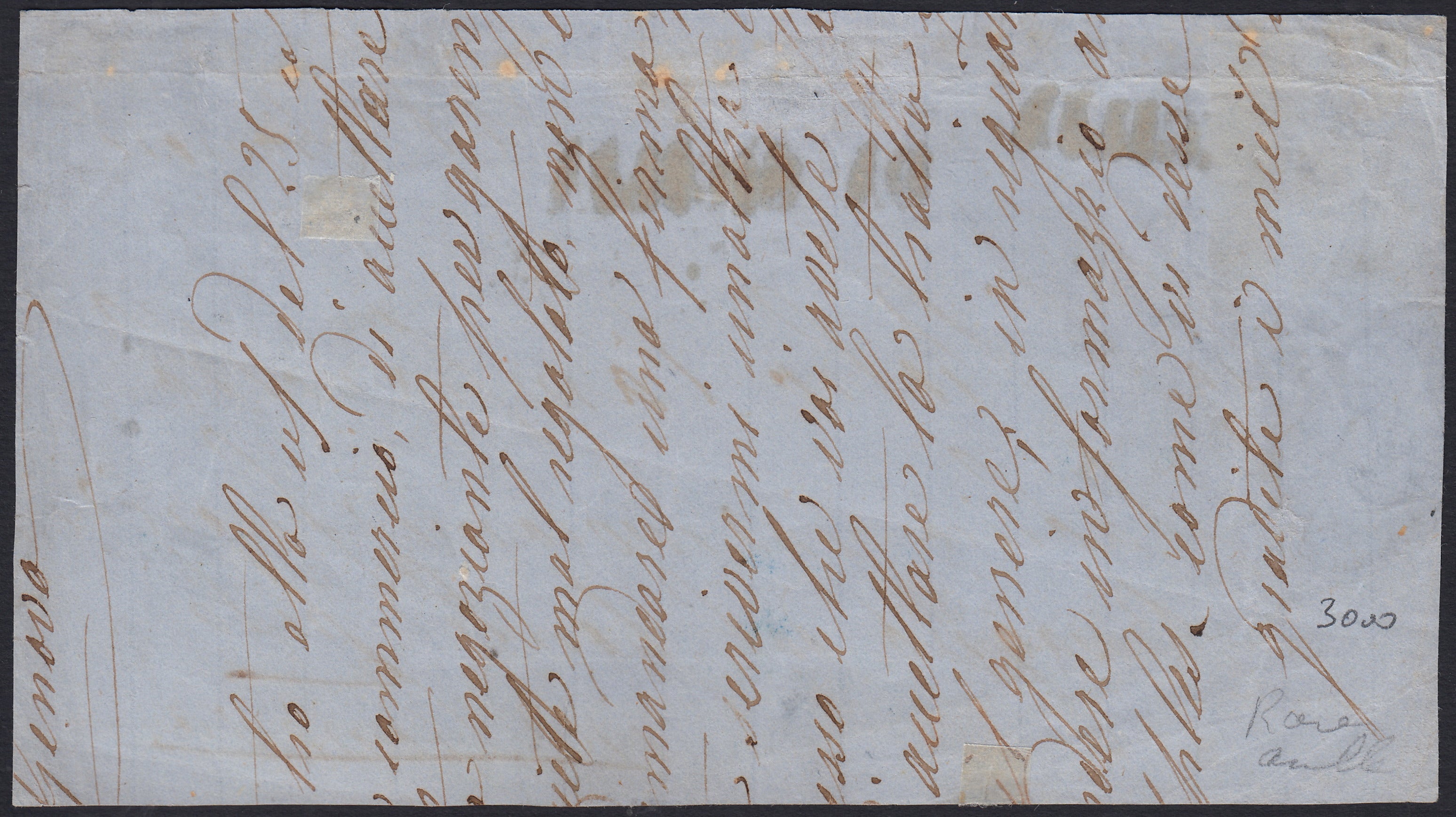 BO2513-4 - 1861 - Effigie di Vittorio Emanuele II volta a destra, Province Napoletane, 2 grana azzurro scuro su fronte di lettera da Napoli per Genova (20d , p.ti 12)