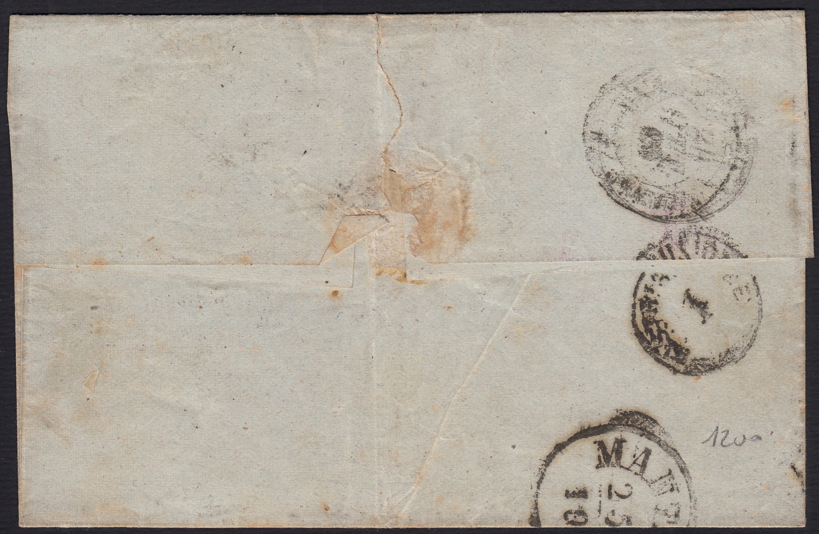 BO2515_6 - 1860 - Lettera spedita da Firenze per Mantova 22/10/60 affrancata con c.20 azzurro (20)