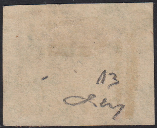 BO254_12 - 1867 - Pontificio II emissione c. 2 verde giallo usato (13)