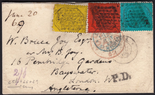 1859 - 1 brown olive grain II table paper of Naples new with original gum (4b) 