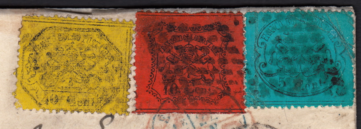 1859 - 1 brown olive grain II table paper of Naples new with original gum (4b) 