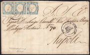 1861 - 1 black grain, copy with triple effigy, new with original rubber (19 AD). Cardillo certificate.