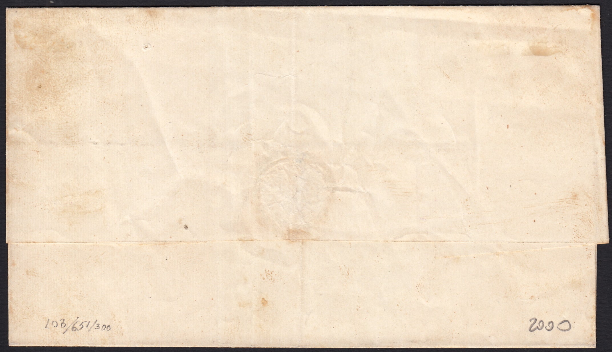 1861 - 1 black grain, copy with triple effigy, new with original rubber (19 AD). Cardillo certificate.