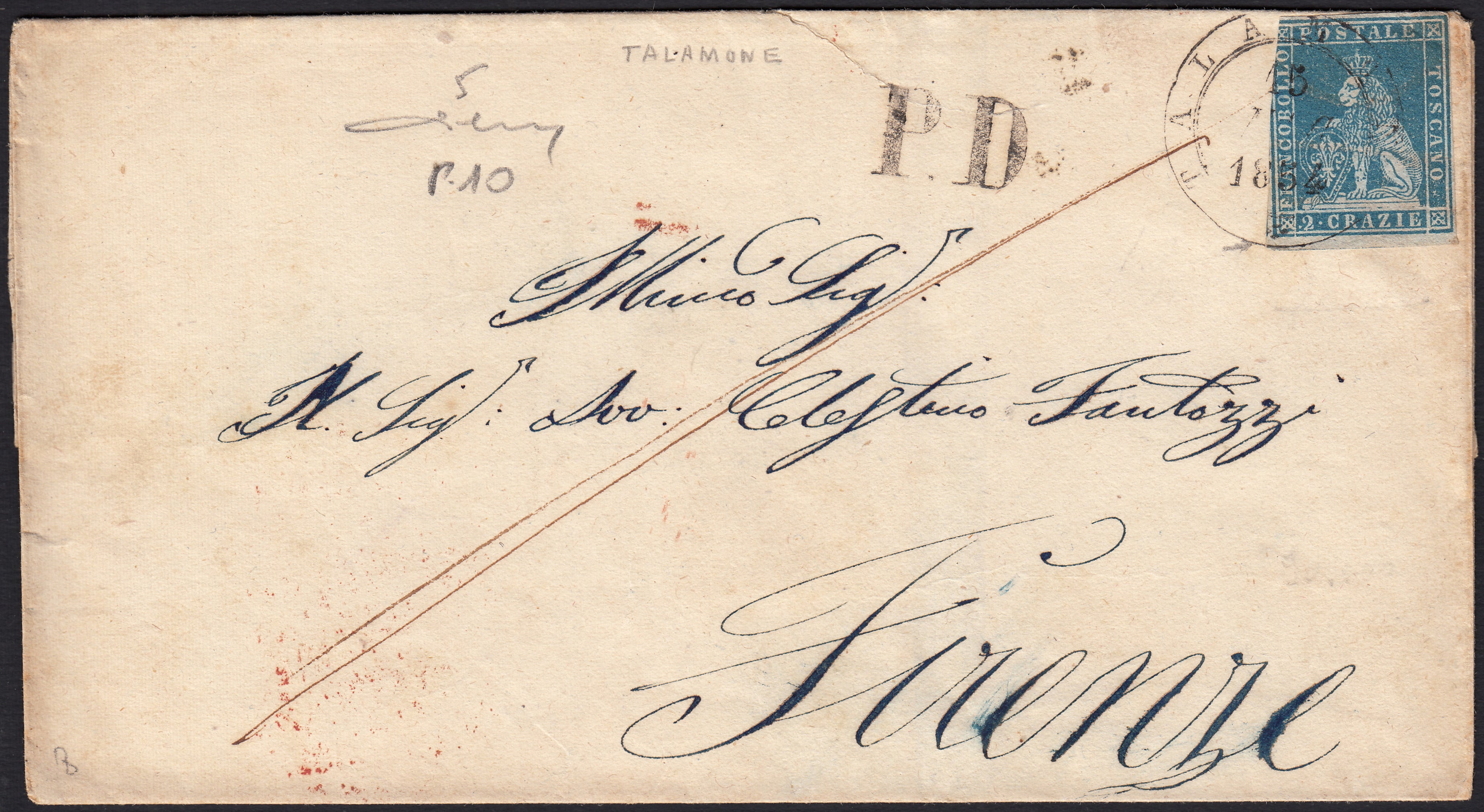 STORIA POSTALE - Antichi Stati Italiani - Granducato di Toscana