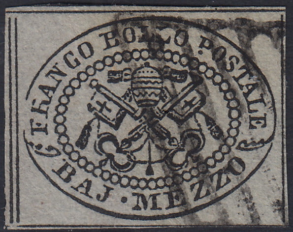 1859 - 1 brown olive grain II table paper of Naples new with original gum (4b) 