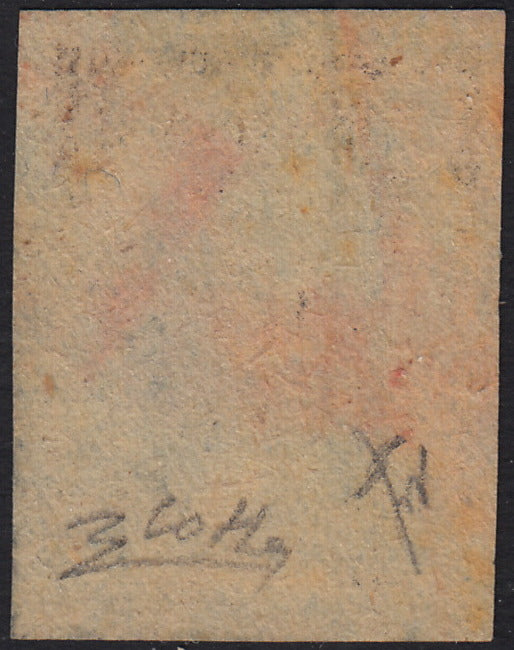 BO25_50 - 1918 - I emissione, 10 heller azzurro scuro con clichet modificato usato, raro francobollo (3A)