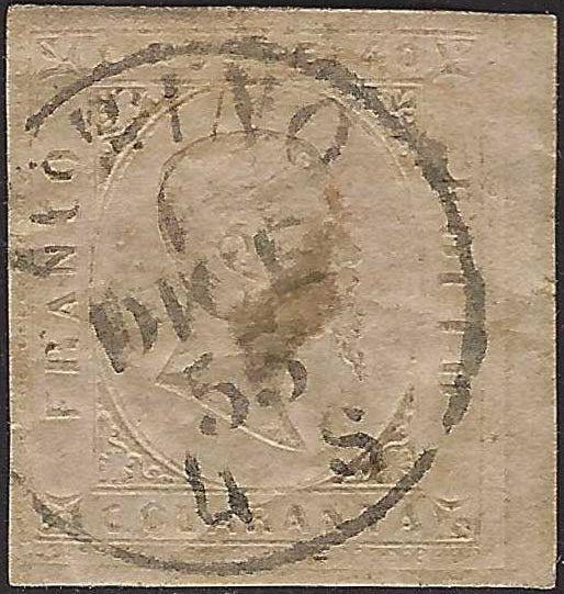BO26_401 - 1853 - Sardegna II emissione c. 40 rosa chiaro usato a TORINO (6)
