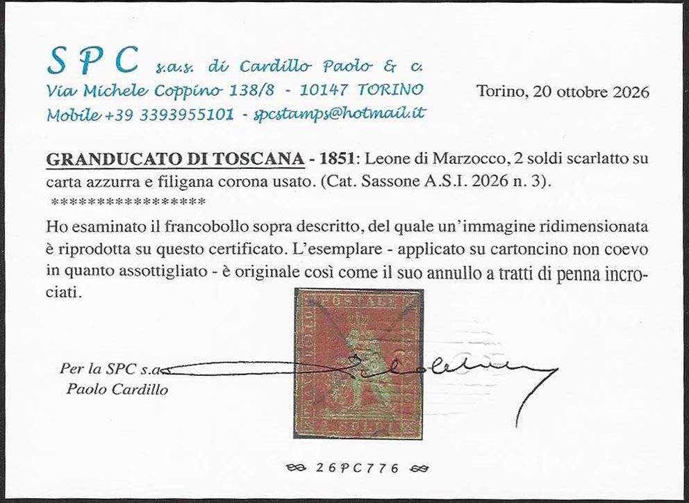1852 - Duchy of Modena issue with dot after the figure, c. 10 new pink rubber intact (9)