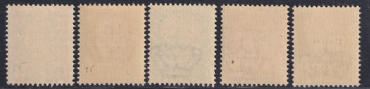 Basea-2 - 1943 - Stamps of Italy with overprint Atlantic Base of the II type series of five stamps new intact rubber (6, 8/11)