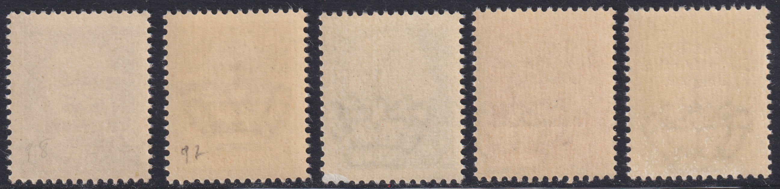 Basea-2 - 1943 - Stamps of Italy with overprint Atlantic Base of the II type series of five stamps new intact rubber (6, 8/11)