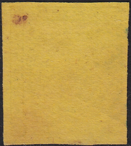 CG113 - 1852 - Aquila estense, emissione senza punto dopo la cifra, c.15 giallo usato (3)