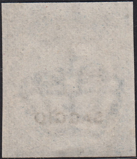CG122 - 1863 - Emissione De La Rue, c. 15 celeste non dentellato e con soprastampa SAGGIO nuovo (L18, saggio)