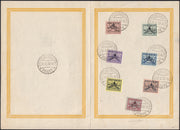 CG153 - 1939 - Sede Vacante, serie di sette valori usata su foglietto commemorativo (61/67)