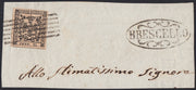 1852 - Edición del Ducado de Módena con un punto después de la figura, c. 10 gomas rosas nuevas intactas (9)