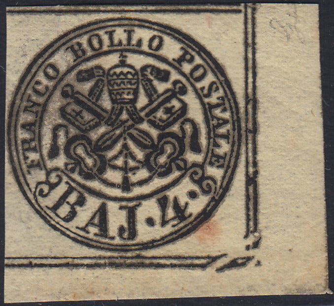 1852 - Papal State I issue 50 used blue baj (10)