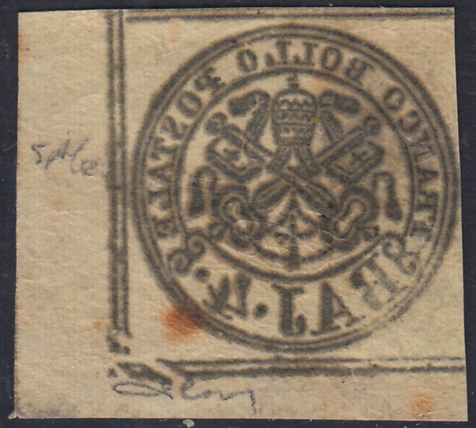 1852 - Papal State I issue 50 used blue baj (10)