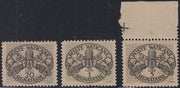 CG254 - 1946 - Segnatasse carta grigia, serie di tre valori nuovi gomma integra (14/I - 16/I - 18/I)