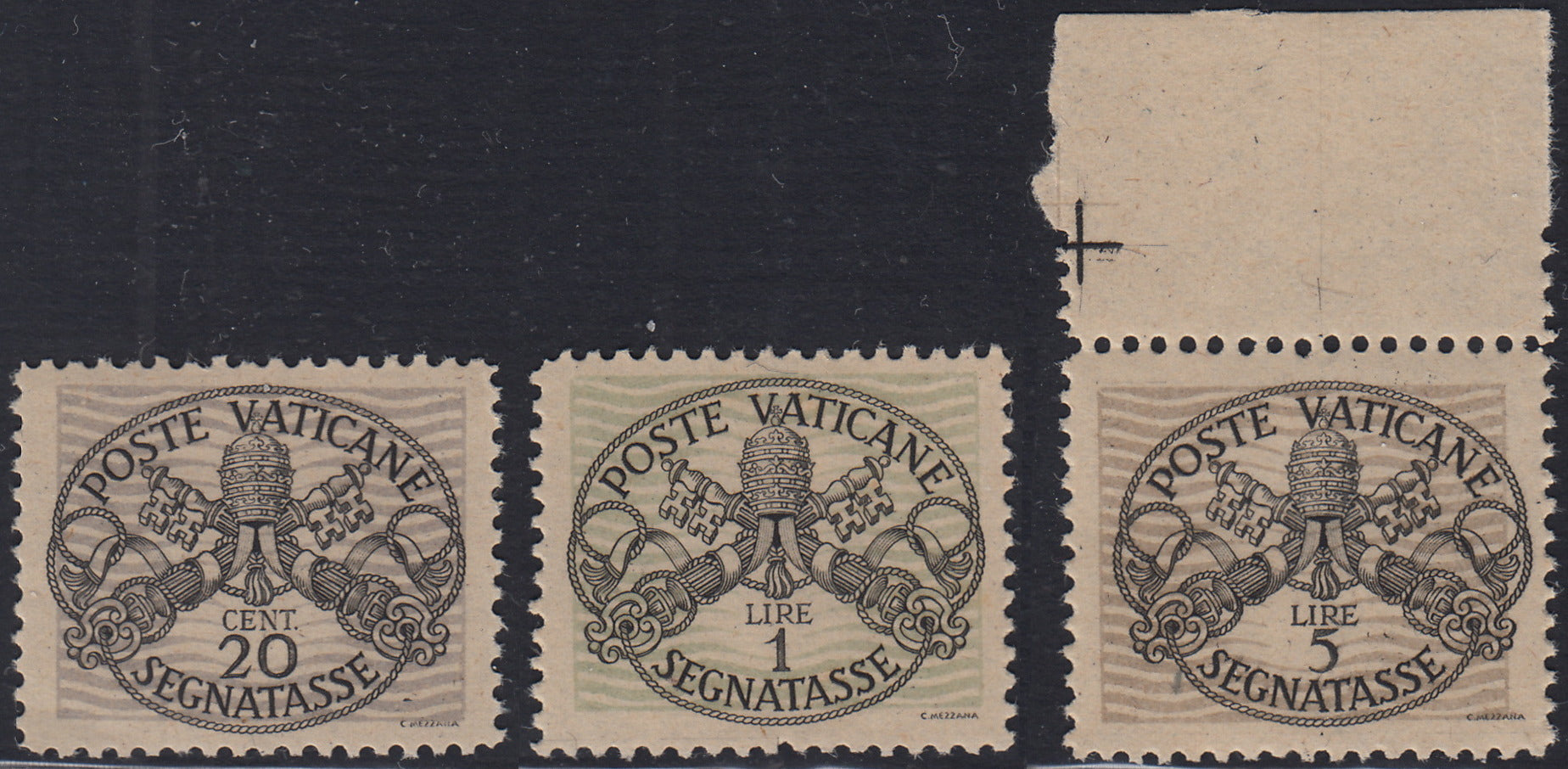 Vat1 - Vatican City - 1934 Provisional set of six overprinted values ​​used with original cancellations