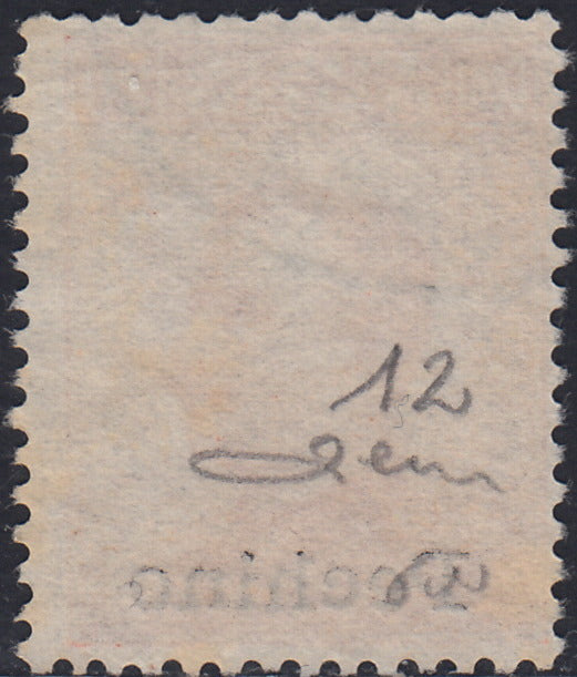 CG284 - 1917/18 - Uffici Postali in Cina, Pechino c. 20 arancio senza filigrana soprastampa tipografica "Pechino" usato (12)