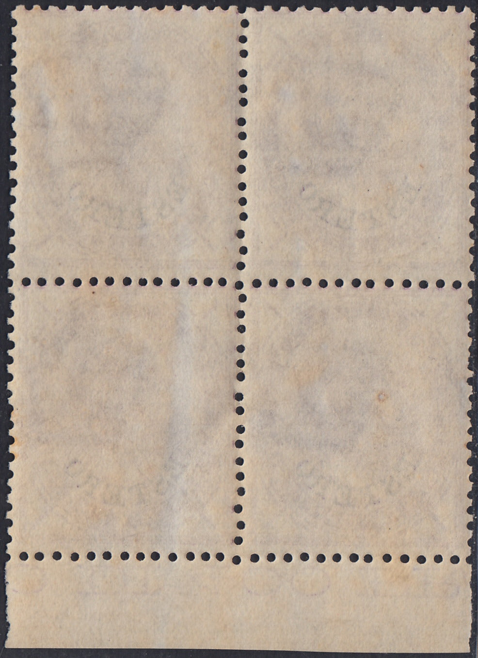CG289 - 1874 - Emissione De La Rue, c. 60 lilla con angoli modificati e soprastampa ESTERO quartina nuova gomma integra (8)