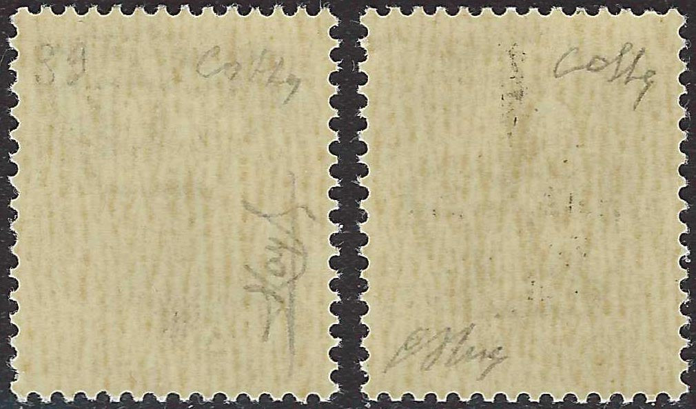 CG296 - R.S.I. Recapito Autorizzato, Non Emessi, 10c. grigio bruno soprastampa "k" e "l" nuovi con gomma integra (3A, 3B)