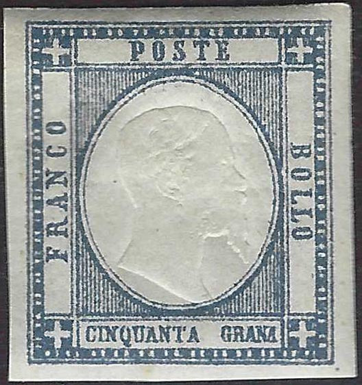 CG300 - 1861 - 50 grana ardesia scuro nuovo con gomma orignale (22d)
