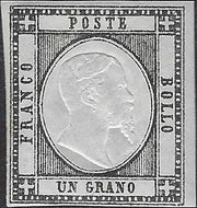 CG303 - 1861 - 1 grano nero nuovo con gomma originale (19)